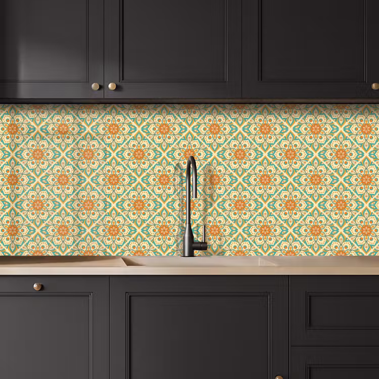 Vintage - Bohemian - Patronen - Mandala keuken achterwand 2 middel 871 -sfeer1