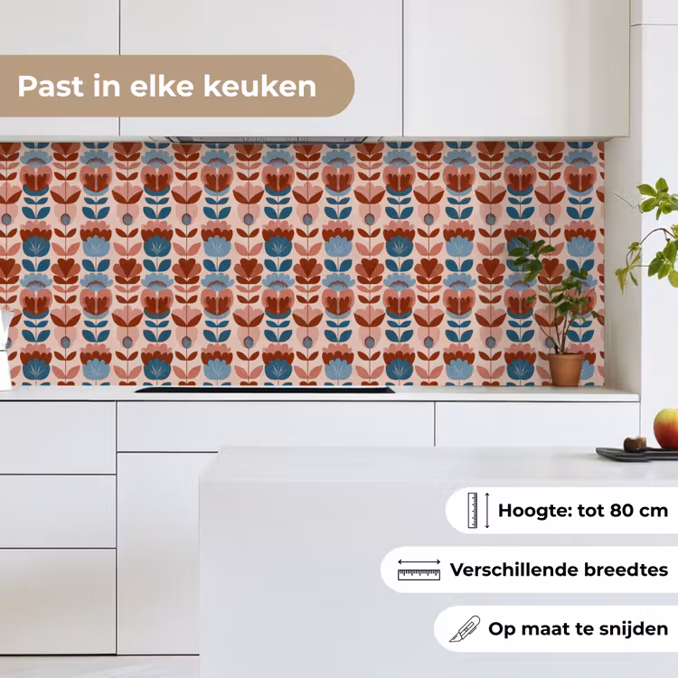 Vintage - Motief - Kleurrijk keuken achterwand 2 middel 871 -sfeer4_NL