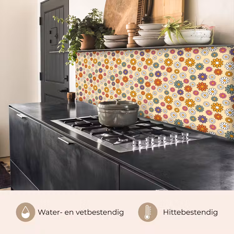 Vintage - Patronen - Bloem - Planten keuken achterwand 2 middel 871 -usp_NL