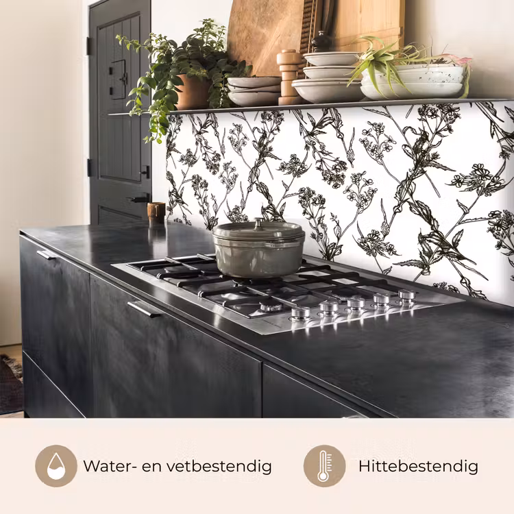 Vintage - Planten - Bloemen - Patronen keuken achterwand 2 middel 871 -usp_NL