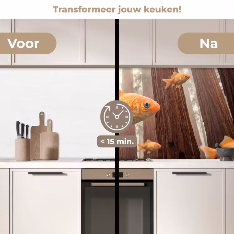Keuken achterwand - Vis - Bos - Fantasie - Vis - Bos - Fantasie keuken achterwand 2 middel