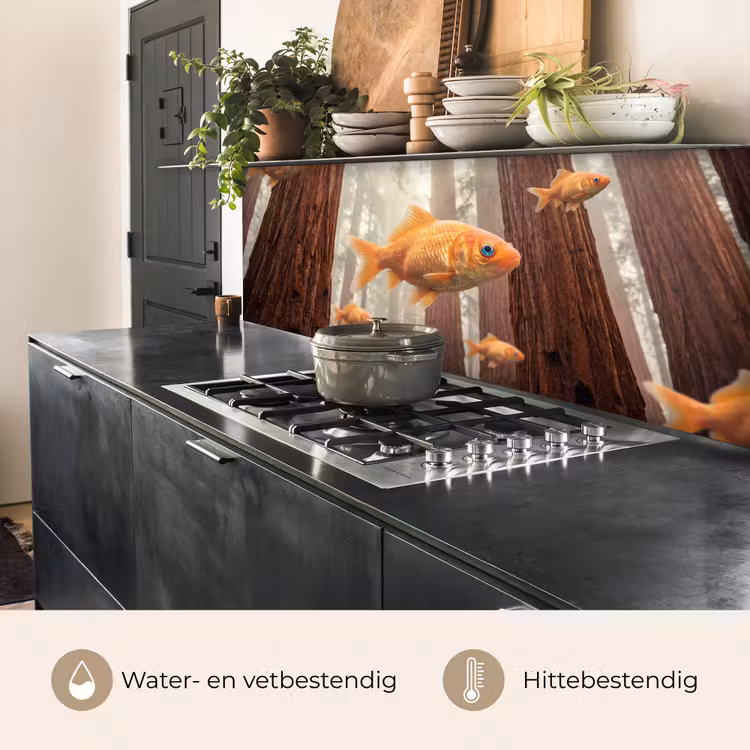 Keuken achterwand - Vis - Bos - Fantasie - Vis - Bos - Fantasie keuken achterwand 2 middel