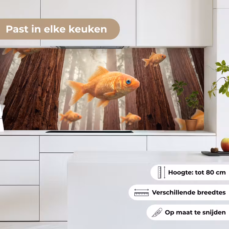 Keuken achterwand - Vis - Bos - Fantasie - Vis - Bos - Fantasie keuken achterwand 2 middel