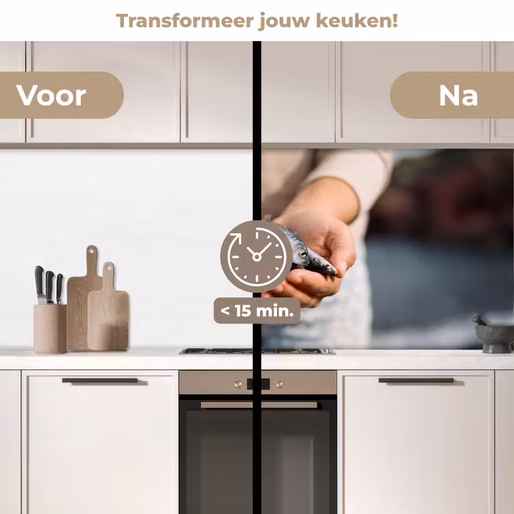 Keuken achterwand - Vis - Handen - Natuur - Vis - Handen - Natuur keuken achterwand 2 middel