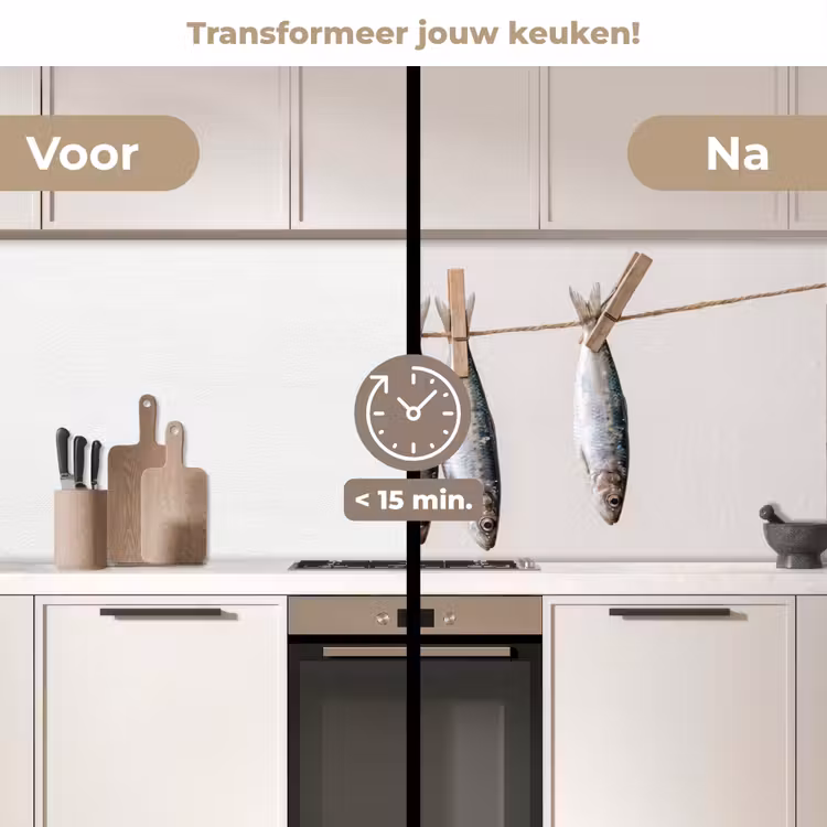 Keuken achterwand - Vis - Hangend - Eten - Vis - Hangend - Eten keuken achterwand 2 middel
