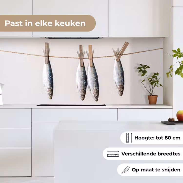 Keuken achterwand - Vis - Hangend - Eten - Vis - Hangend - Eten keuken achterwand 2 middel