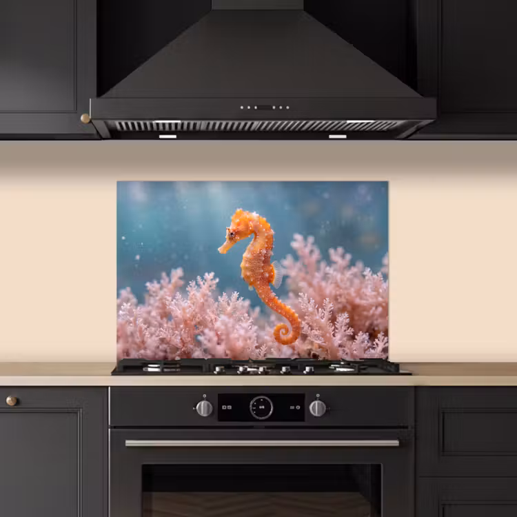 Vis - Koraal - Oceaan - Macro - Oranje keuken achterwand spatscherm klein -sfeer1