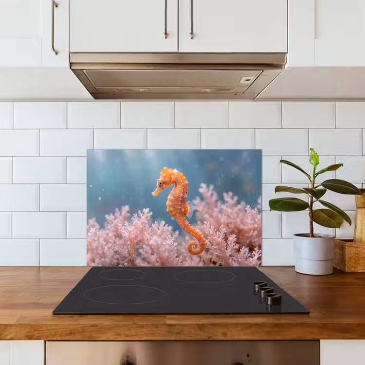 Vis - Koraal - Oceaan - Macro - Oranje keuken achterwand spatscherm klein -sfeer2