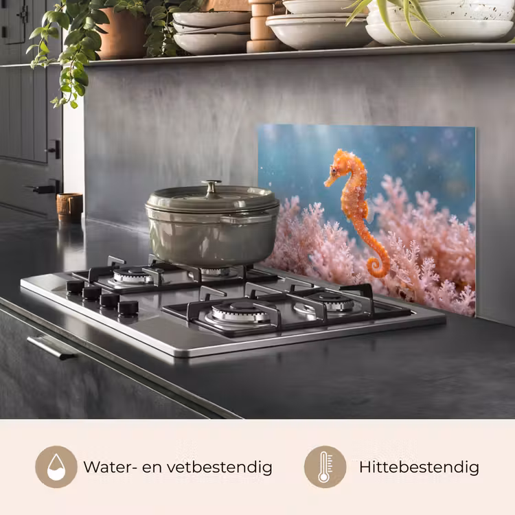 Vis - Koraal - Oceaan - Macro - Oranje keuken achterwand spatscherm klein -usp_NL
