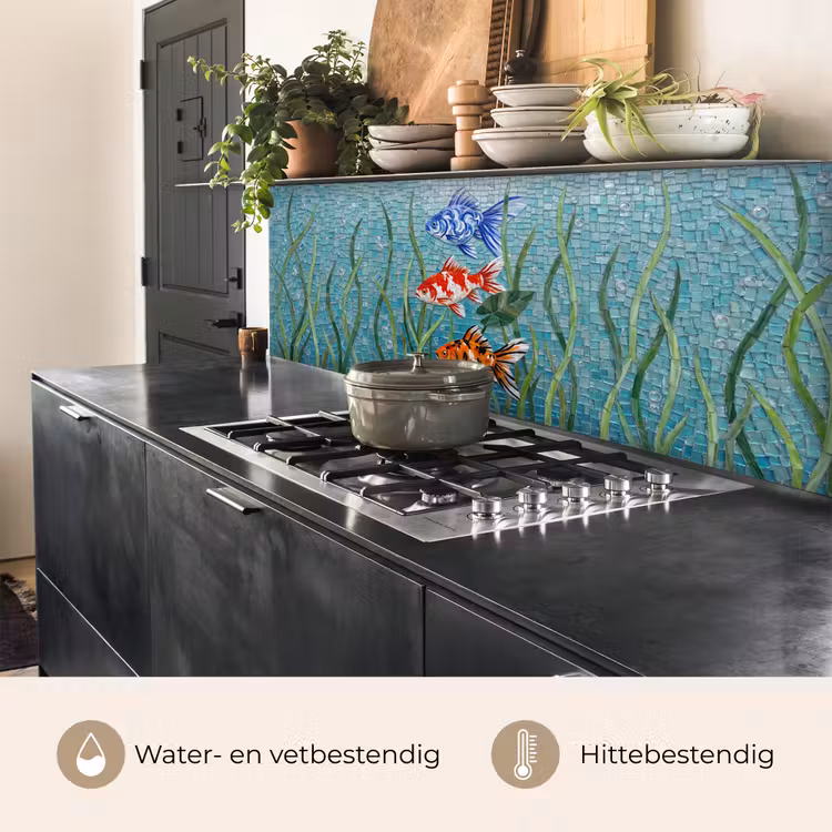 Vis - Mozaïek - Onderwater - Kleurrijk - Dieren keuken achterwand 2 middel -usp_NL