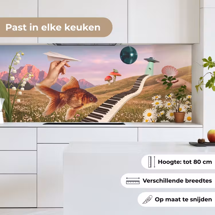 Keuken achterwand - Vis - Natuur - Abstract - Vis - Natuur - Abstract keuken achterwand 2 middel