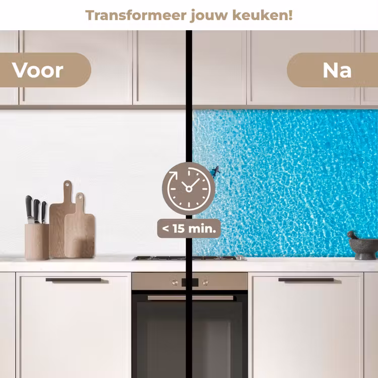 Vis - Oceaan - Strand - Turquoise - Natuur keuken achterwand 2 middel -voor-na2_NL