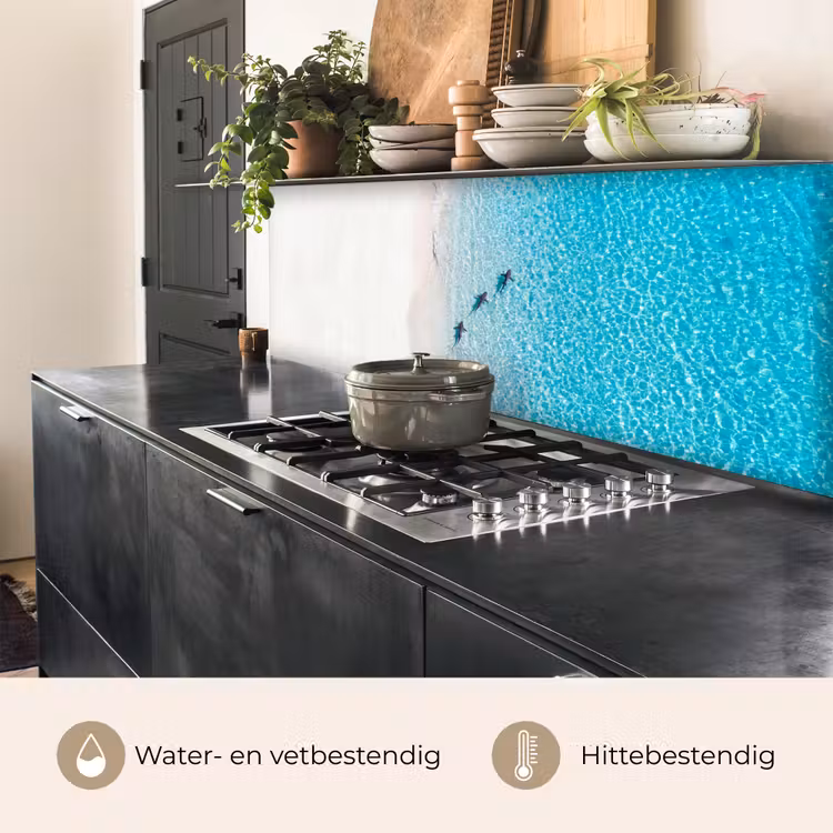Vis - Oceaan - Strand - Turquoise - Natuur keuken achterwand 2 middel -usp_NL