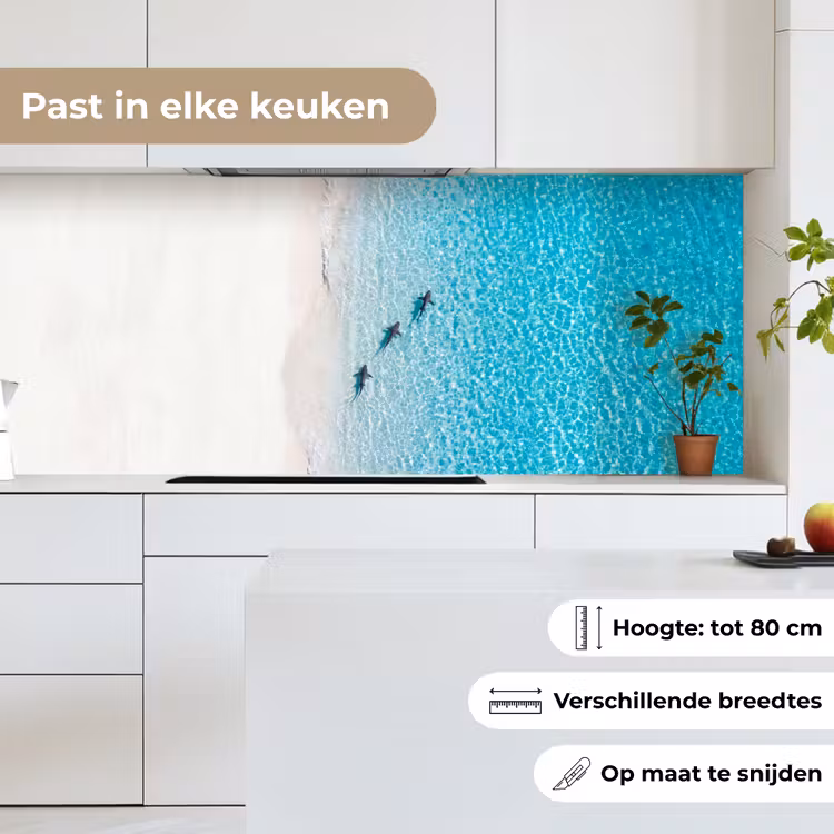 Vis - Oceaan - Strand - Turquoise - Natuur keuken achterwand 2 middel -sfeer4_NL
