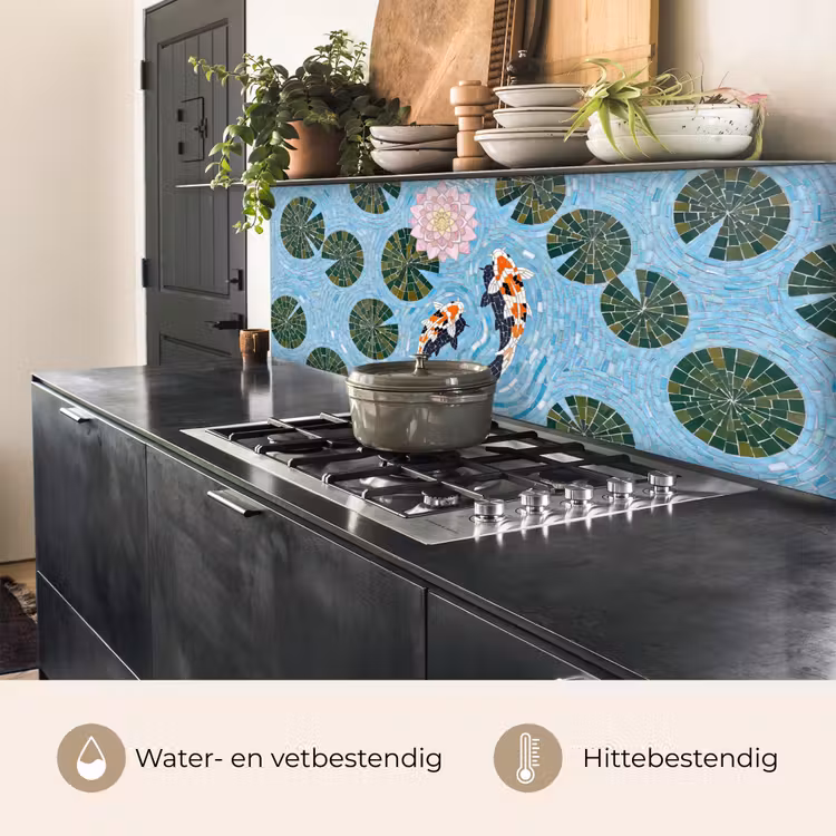 Vis - Water - Natuur - Mozaïek - Blauw keuken achterwand 2 middel -usp_NL
