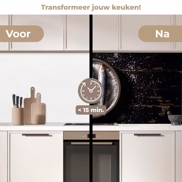 Keuken achterwand - Vis - Zout - Eten - Vis - Zout - Eten keuken achterwand 2 middel