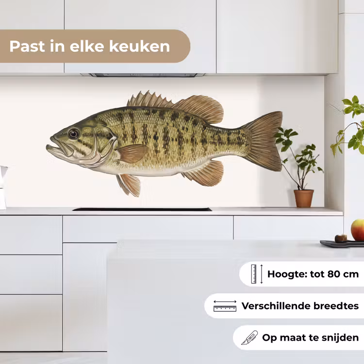 Vissen - Natuur - Vintage keuken achterwand 2 middel -sfeer4_NL
