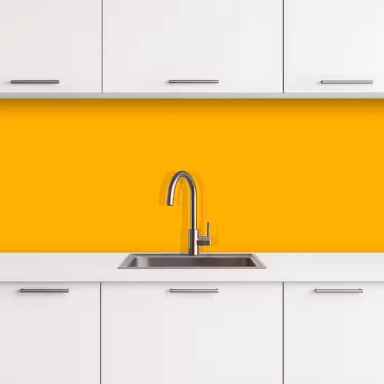 Vivid - Amber - Geel keuken achterwand 2 middel 871 -3d