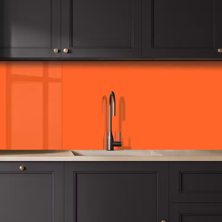 Vivid - Amber - Oranje keuken achterwand 2 middel 871 -sfeer1