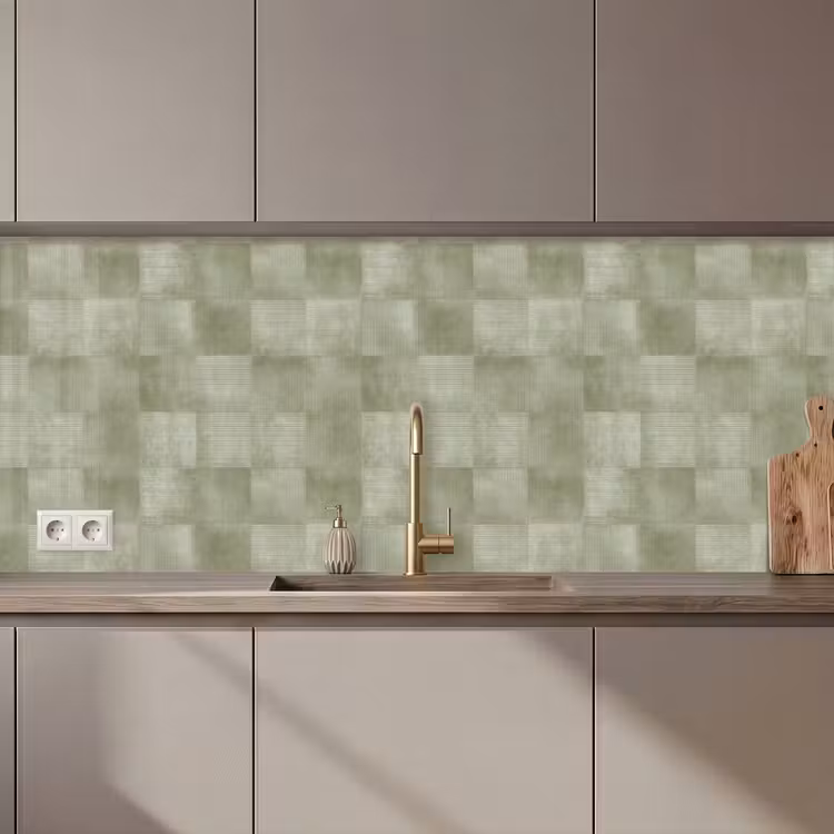 Vlakken - Rustiek - Groen keuken achterwand 2 middel 871 zz_3dshopping
