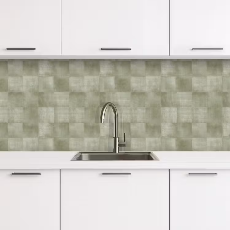 Vlakken - Rustiek - Groen keuken achterwand 2 middel 871 -3d