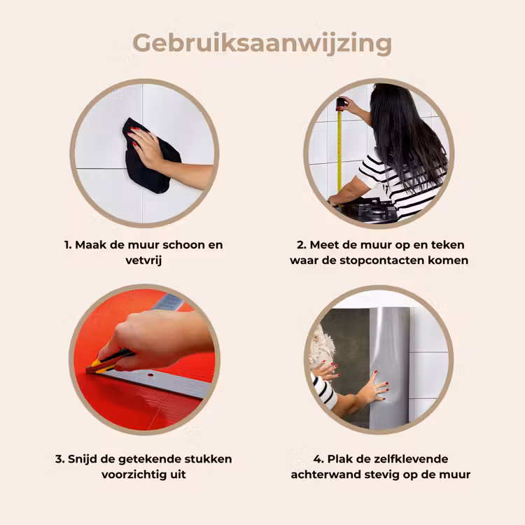 Vleugels - Vrouw - Wit keuken achterwand 2 middel -gebruiksaanwijzing_NL
