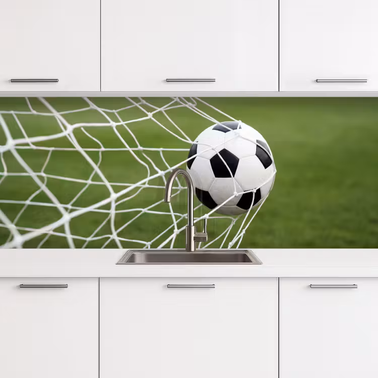 Voetbal - Goal - Net - Sport keuken achterwand 2 middel -3d