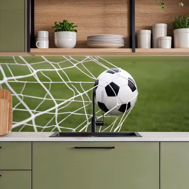 Voetbal - Goal - Net - Sport keuken achterwand 2 middel -sfeer3