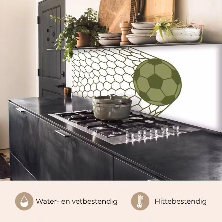 Voetbal - Goal - Sport - Groen keuken achterwand 2 middel -usp_NL