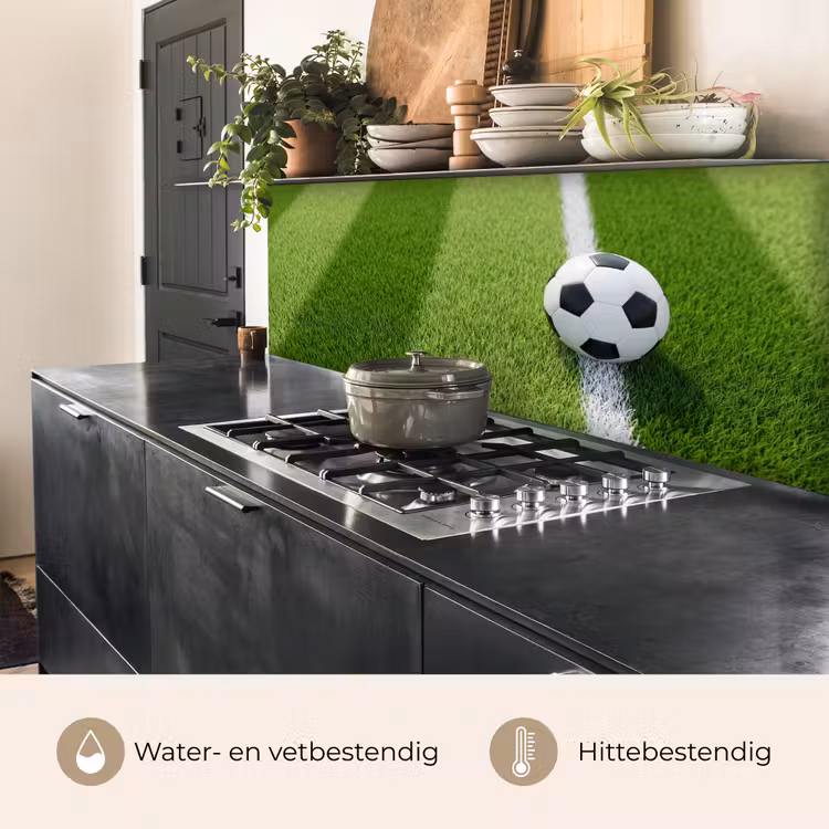 Voetbal - Grasveld - Sport - Groen keuken achterwand 2 middel -usp_NL