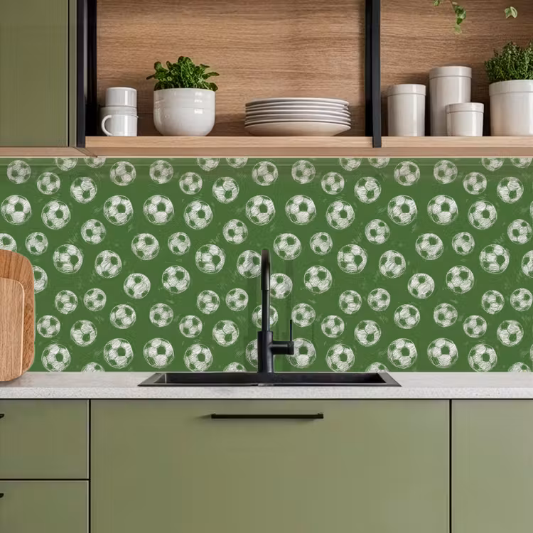 Voetbal - Sport - Groen keuken achterwand 2 middel 871 -sfeer3