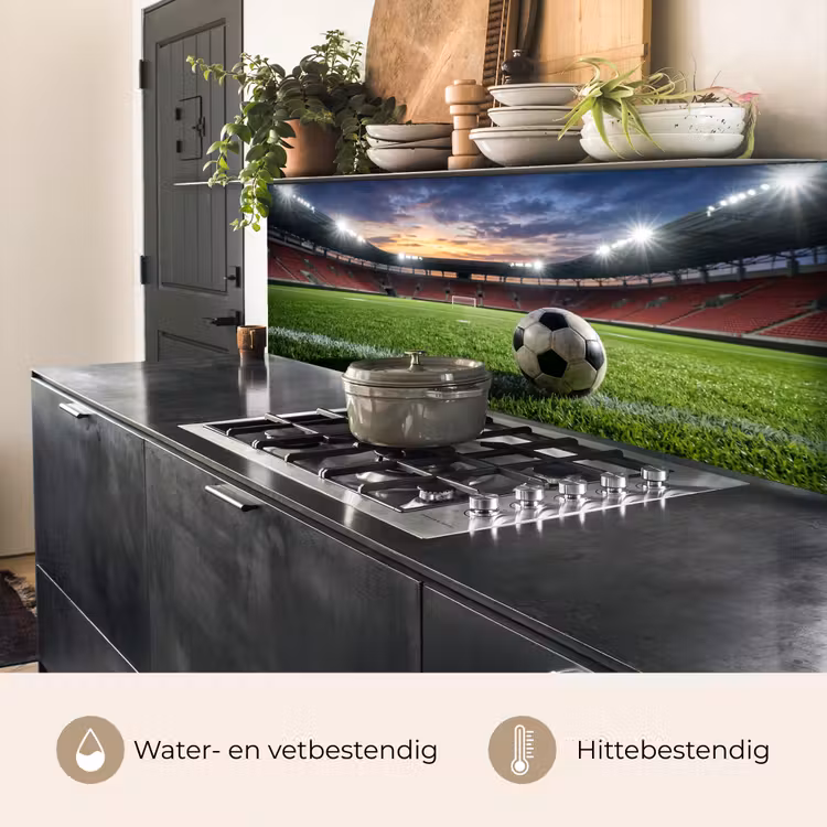 Voetbal - Stadion - Sport - Groen keuken achterwand 2 middel -usp_NL