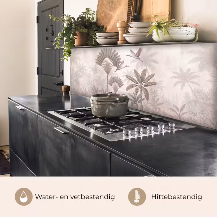 Vogel - Tropisch - Jungle - Natuur - Beige keuken achterwand 2 middel -usp_NL