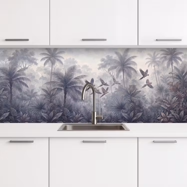 Vogel - Vliegend - Jungle - Vintage - Dieren keuken achterwand 2 middel -3d