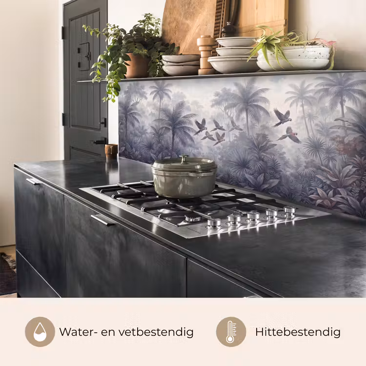 Vogel - Vliegend - Jungle - Vintage - Dieren keuken achterwand 2 middel -usp_NL