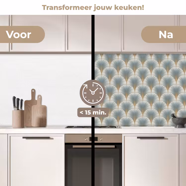 Waaier - Klassiek - Blauw keuken achterwand 2 middel 871 -voor-na2_NL