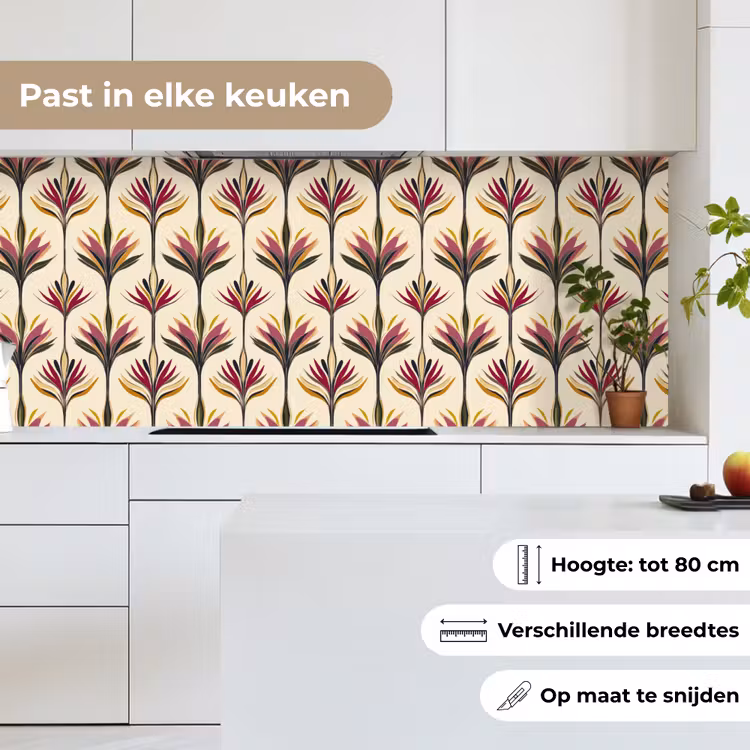 Waaier - Motief - Kleurrijk keuken achterwand 2 middel 871 -sfeer4_NL