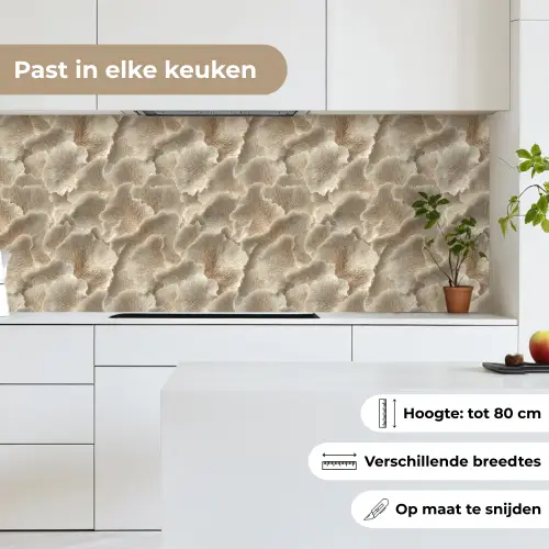Waaierstructuren - Beige - Vezeltextuur keuken achterwand 2 middel 871 -sfeer4_NL