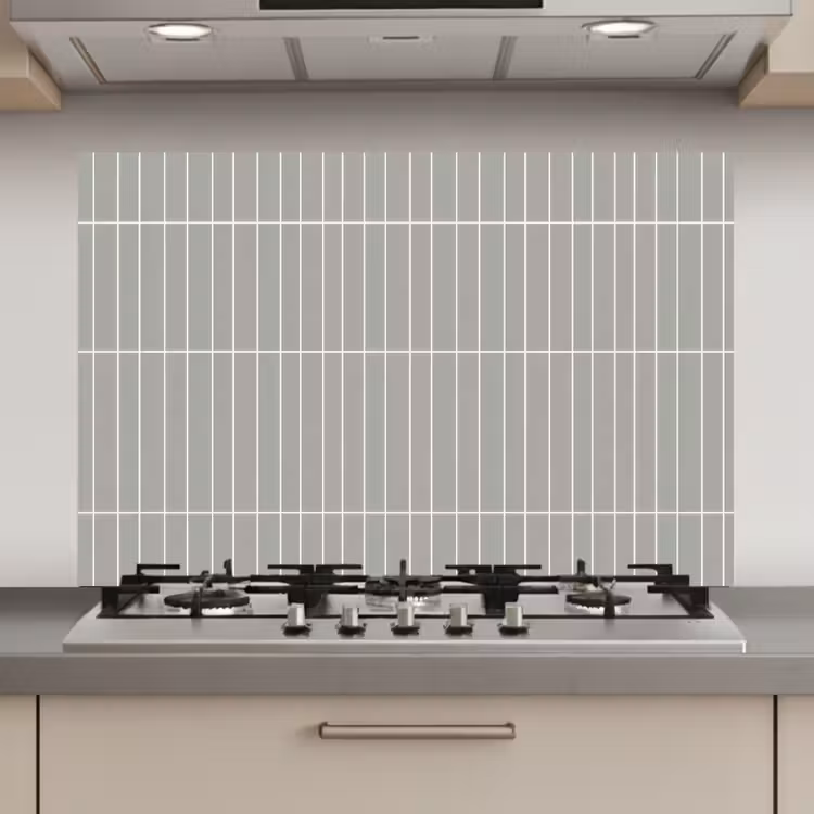 Wandtegel - Verticaal - Lichtgrijs keuken achterwand spatscherm klein 900 -3d_website