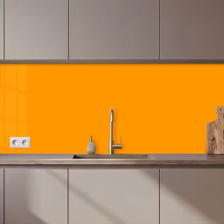 Warm - Ochre - Oranje keuken achterwand 2 middel 871 zz_3dshopping