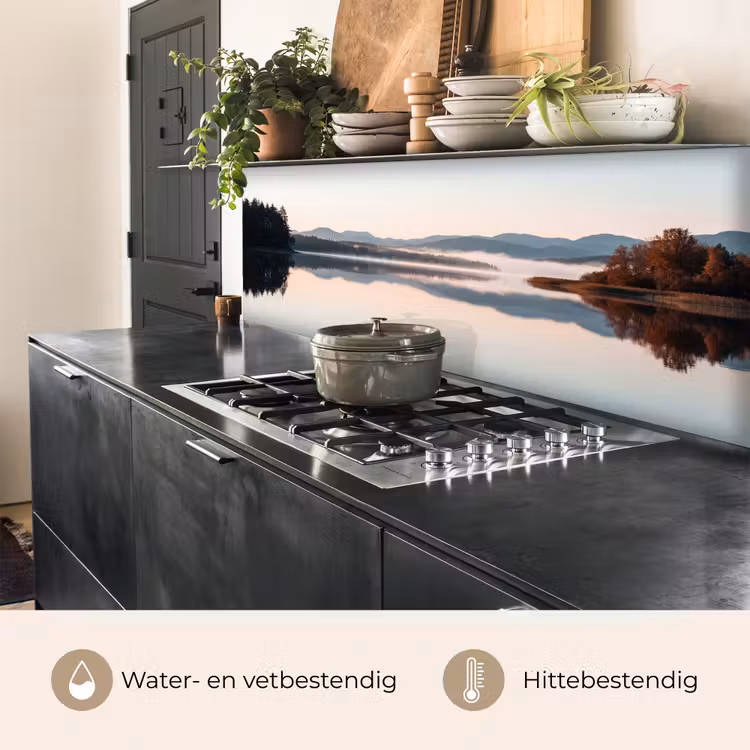 Water - Bomen - Mistlaag keuken achterwand 2 middel -usp_NL
