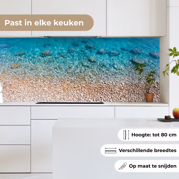 Water - Kiezels - Natuur - Levendig - Turkoois keuken achterwand 2 middel -sfeer4_NL