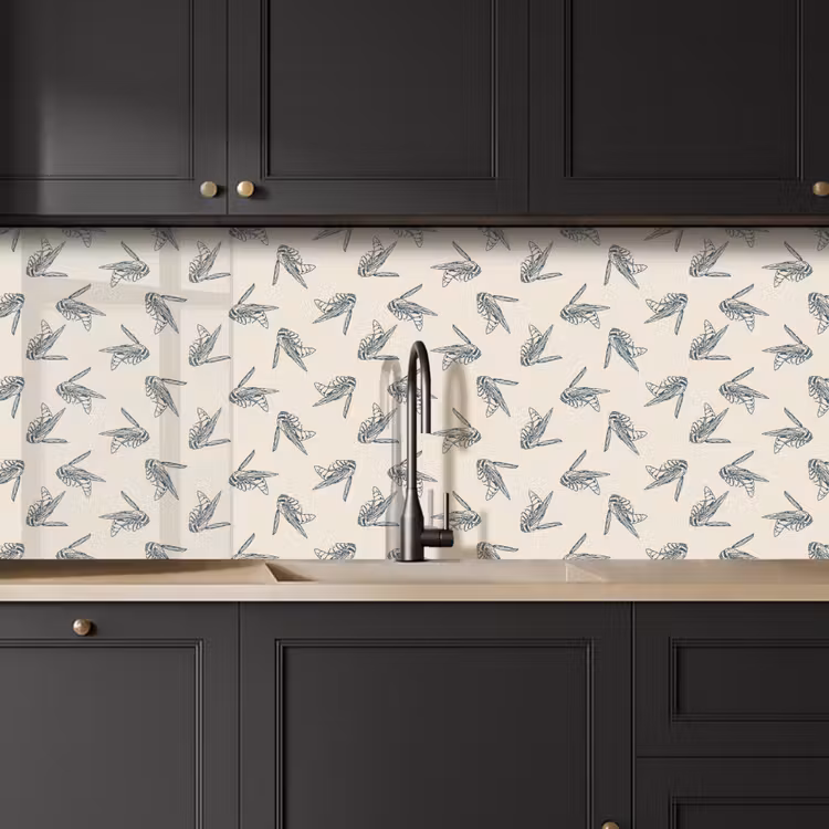 Wespen - Patroon - Jaren 50 keuken achterwand 2 middel 871 -sfeer1