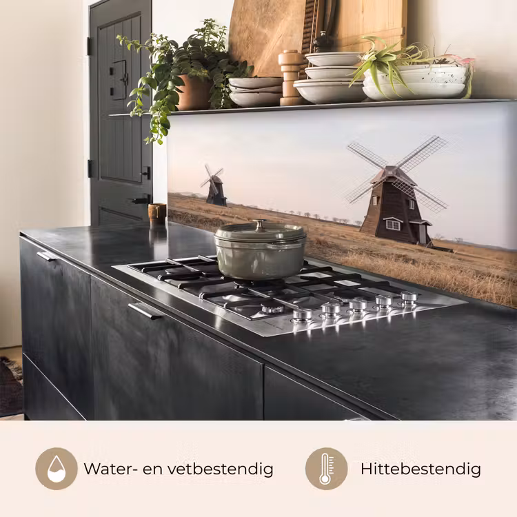 Windmolens - Landschap - Veld keuken achterwand 2 middel -usp_NL