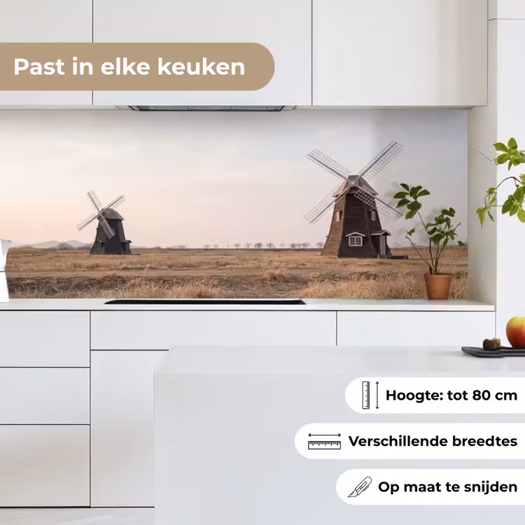 Windmolens - Landschap - Veld keuken achterwand 2 middel -sfeer4_NL