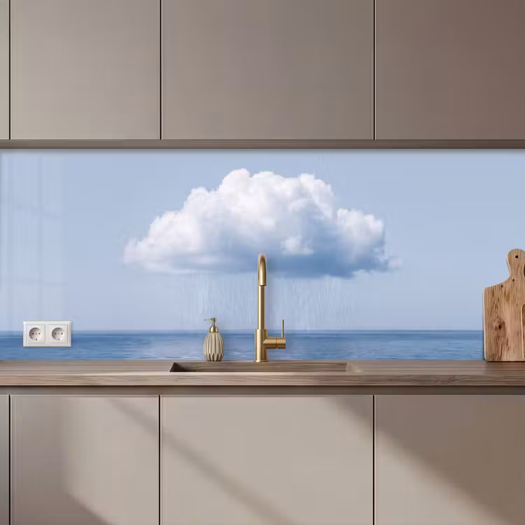 Keuken achterwand - Wolk - Regen - Natuur - Wolk - Regen - Natuur keuken achterwand 2 middel zz_3dshopping