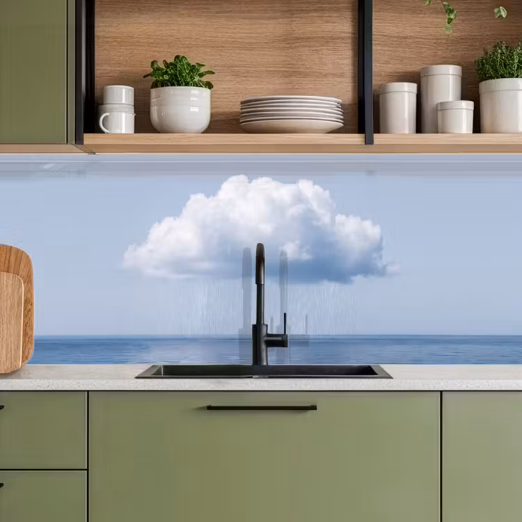 Keuken achterwand - Wolk - Regen - Natuur - Wolk - Regen - Natuur keuken achterwand 2 middel