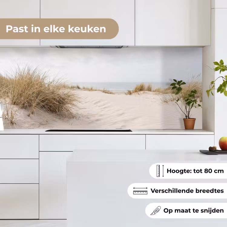 Wolken - Duinlandschap - Zand keuken achterwand 2 middel -sfeer4_NL