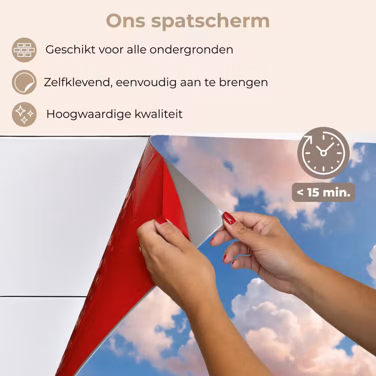 Wolken - Hemel - Natuur - Licht - Blauw keuken achterwand spatscherm klein -spatscherm_NL