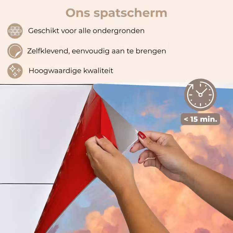 Wolken - Lucht - Natuur - Abstract - Kleurrijk keuken achterwand spatscherm klein -spatscherm_NL